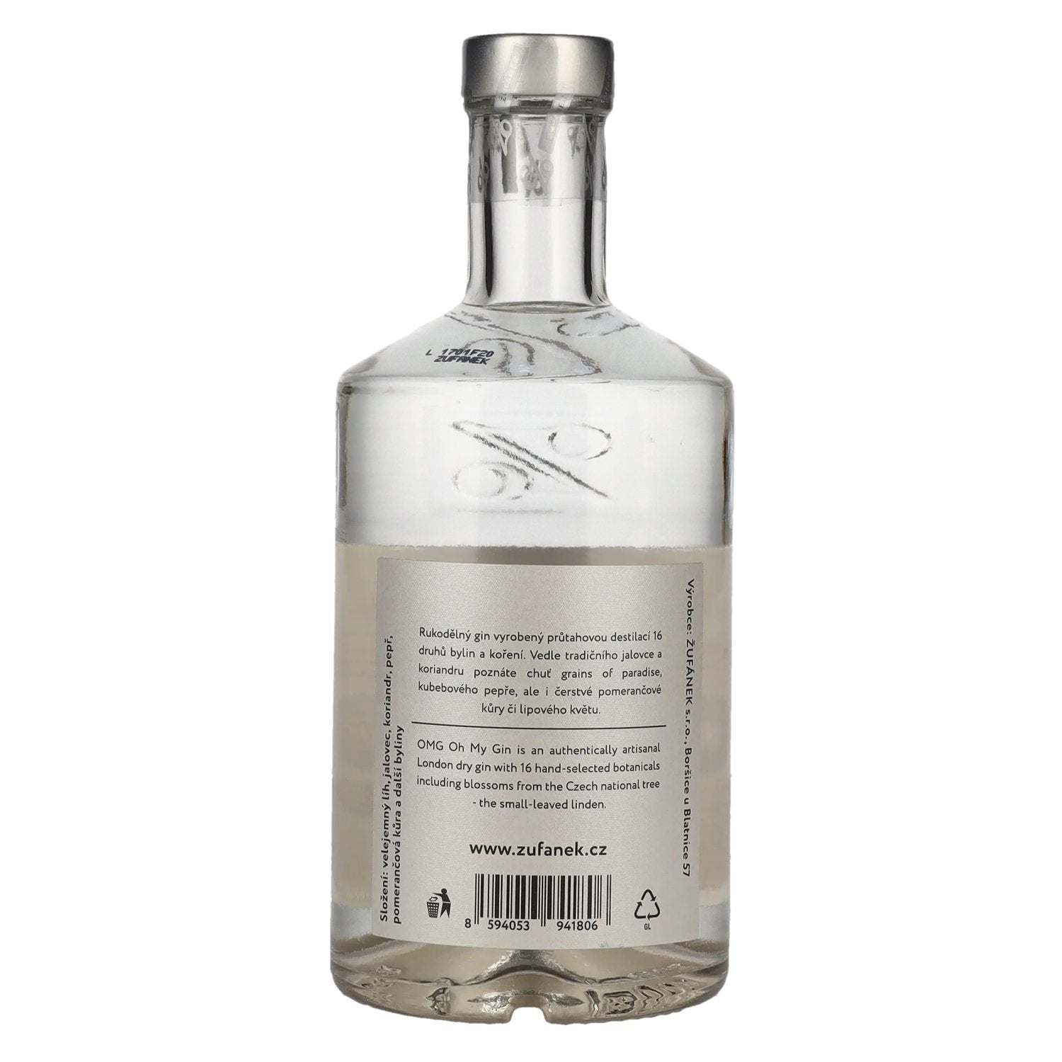 Žufánek OMG Oh My Gin 45% vol. 0,5l