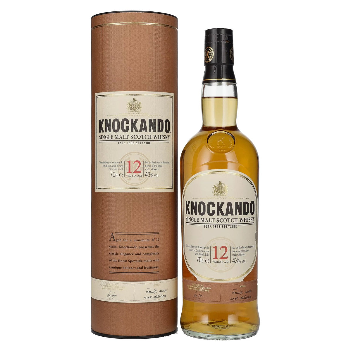 Knockando 12 Years Old Single Malt Scotch Whisky 43% Vol. 0,7l en boîte cadeau