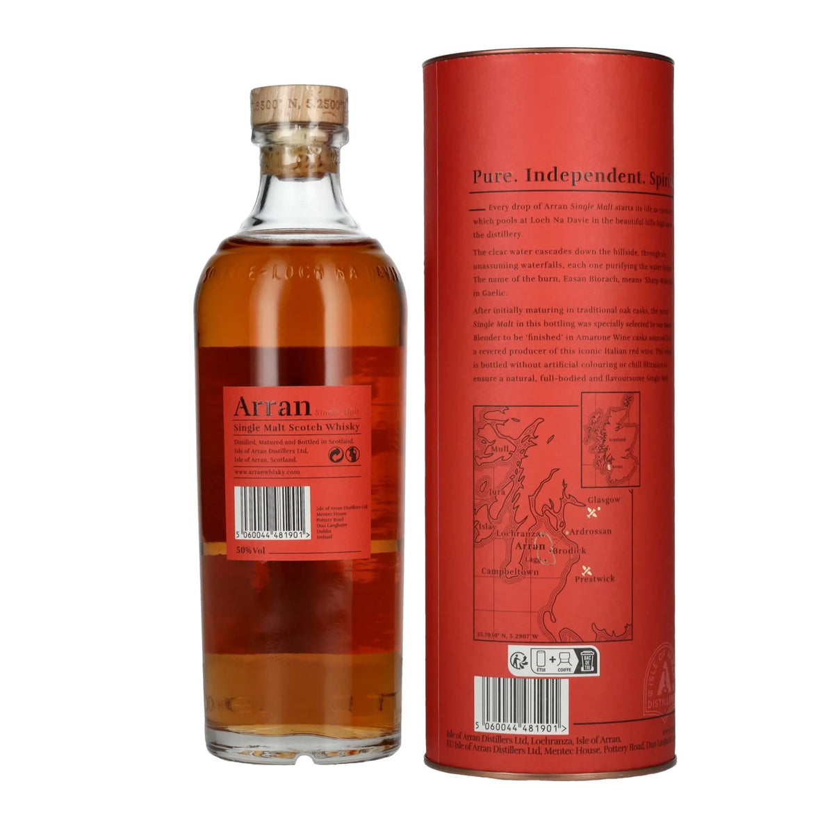 Arran Single Malt Scotch AMARONE CASK FINISH 50% Vol. 0,7l in Geschenkbox