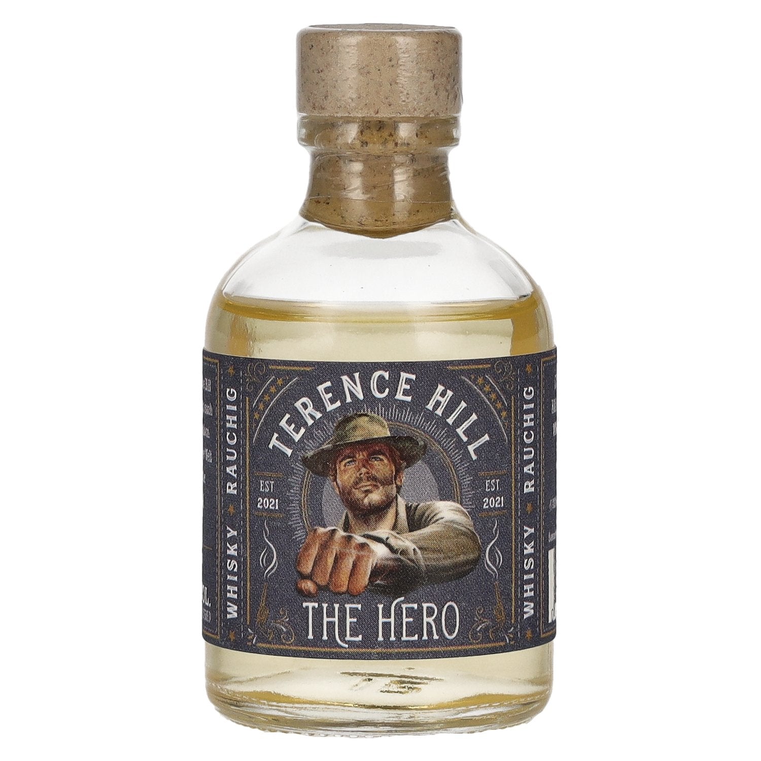 Terence Hill THE HERO Whisky Fumé 49% Vol. 0,05l