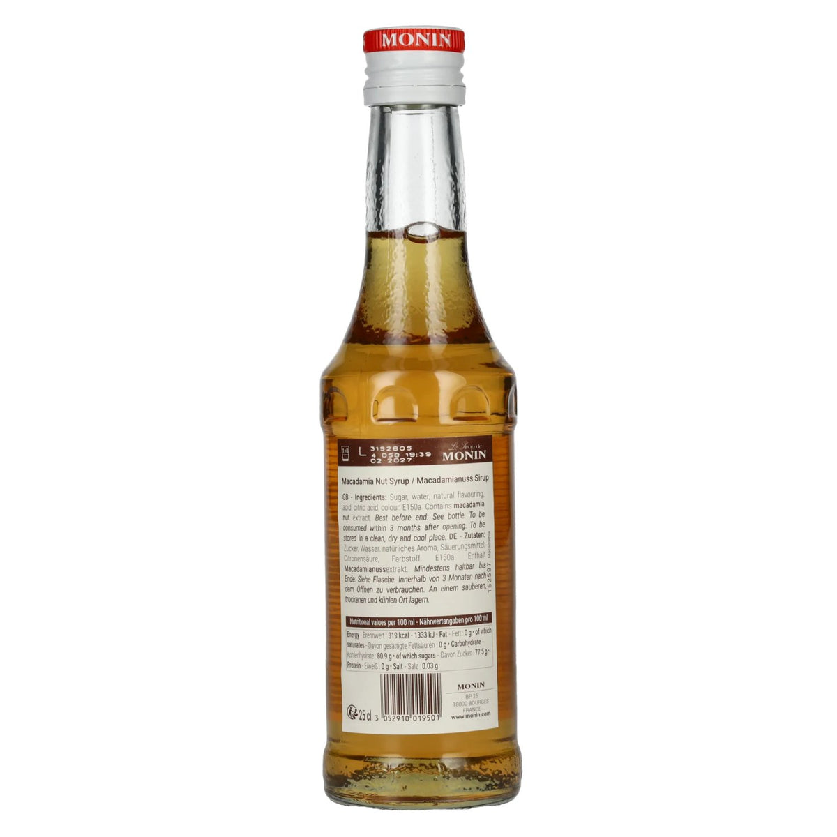 Le Sirop de Monin MACADAMIA NUT 0,25l