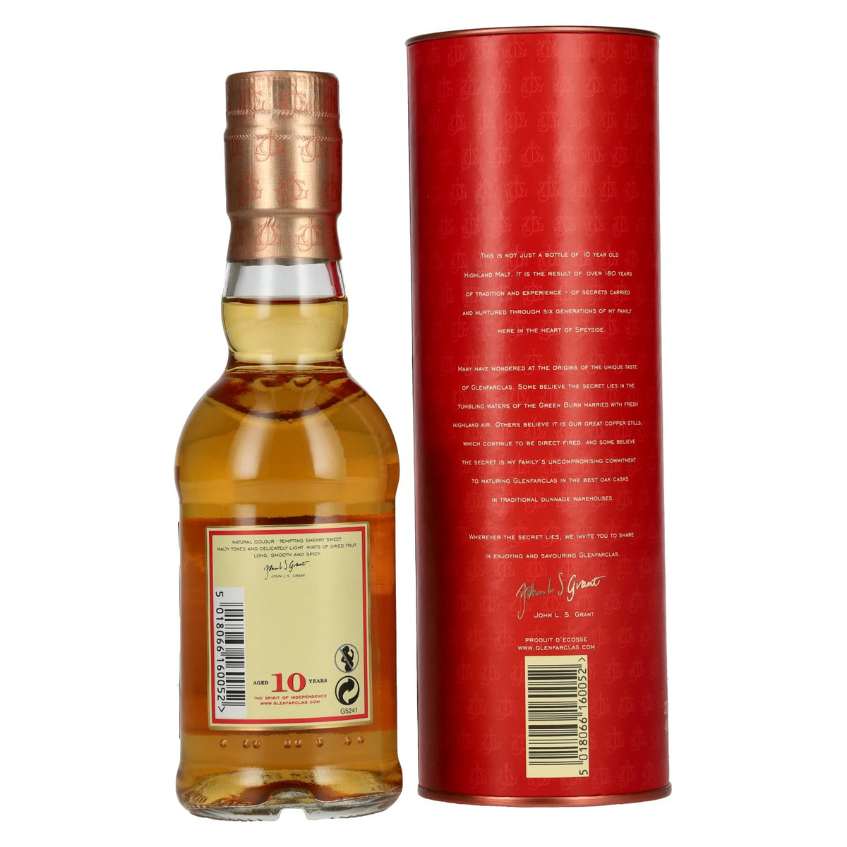 Glenfarclas 10 Years Old Highland Single Malt Scotch Whisky 40% ABV 0.2l in a gift box