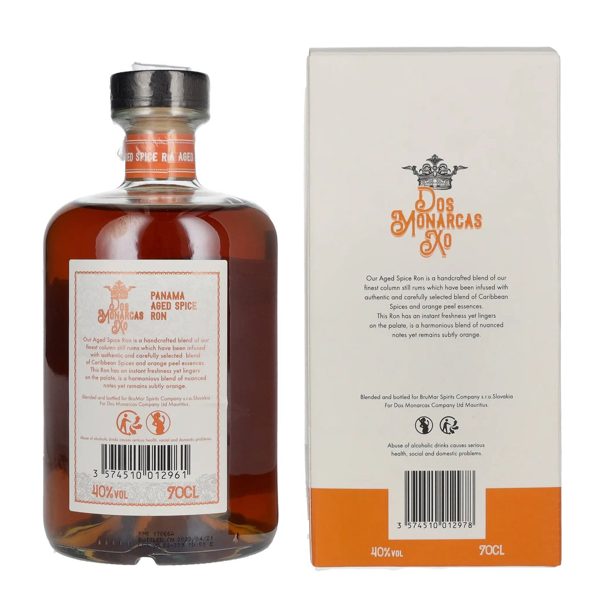 Dos Monarcas XO Panama Aged Spice 40% Vol. 0,7l in gift box