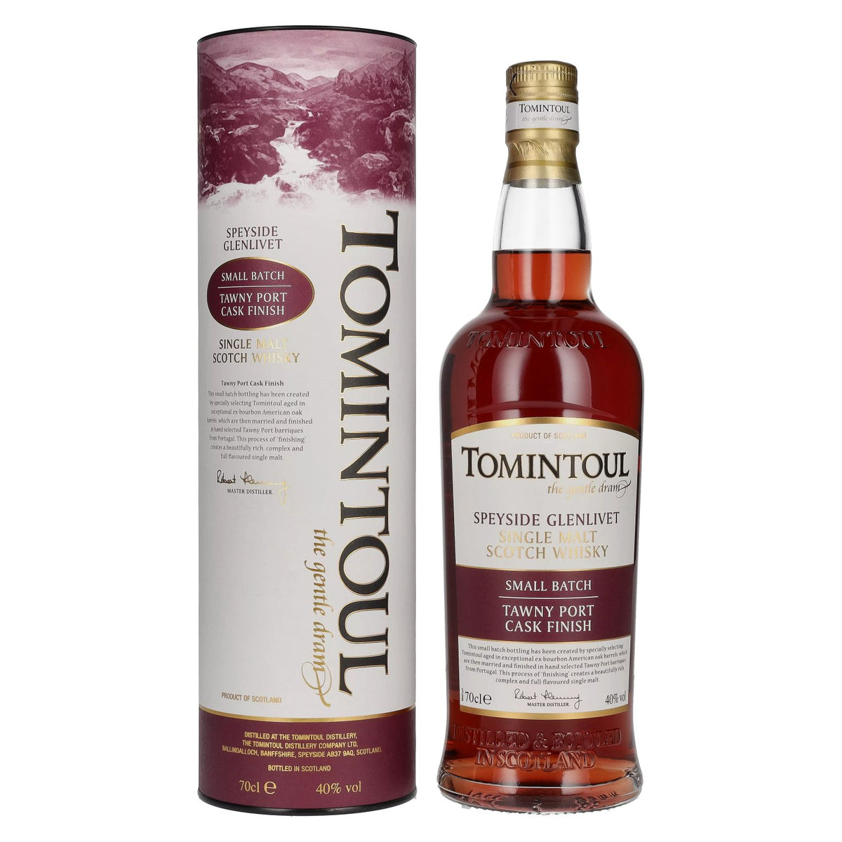Tomintoul Small Batch Tawny Port Cask Finish 40% vol. 0,7l en boîte cadeau
