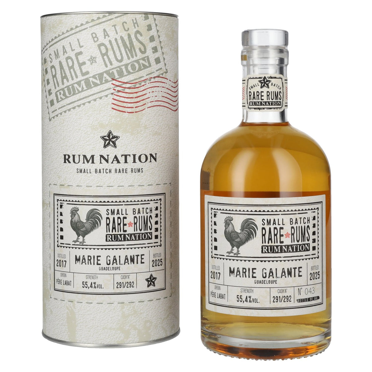Rum Nation Rare Rums MARIE GALANTE Guadeloupe 2017/2025 55,4% Vol. 0,7l in Geschenkbox