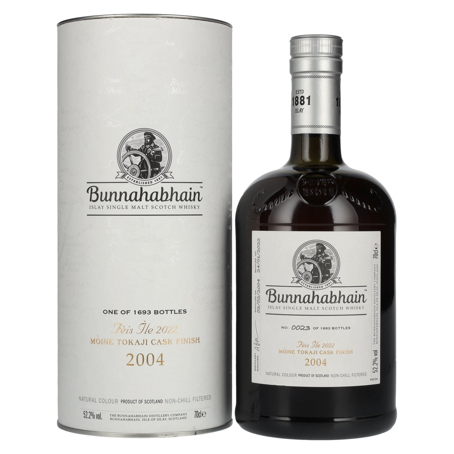 Bunnahabhain MÒINE TOKAJI CASK FINISH Limited Release Fèis Ìle 2022 52,2% vol. 0,7l en boîte cadeau