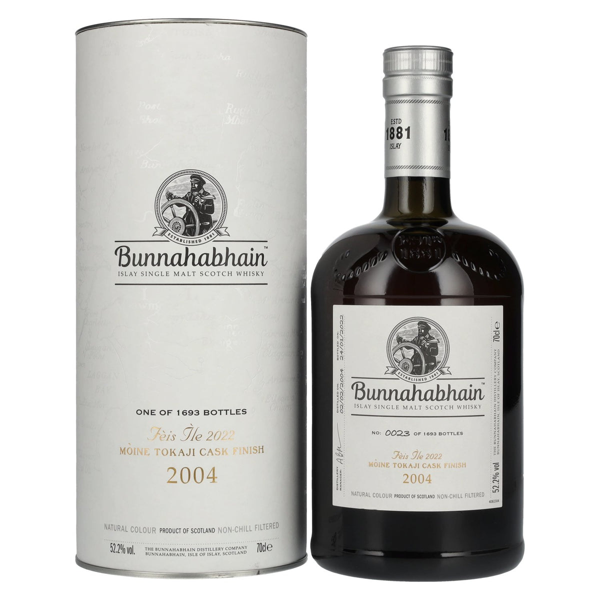 Bunnahabhain MÒINE TOKAJI CASK FINISH Limited Release Fèis Ìle 2022 52,2% vol. 0,7l en boîte cadeau