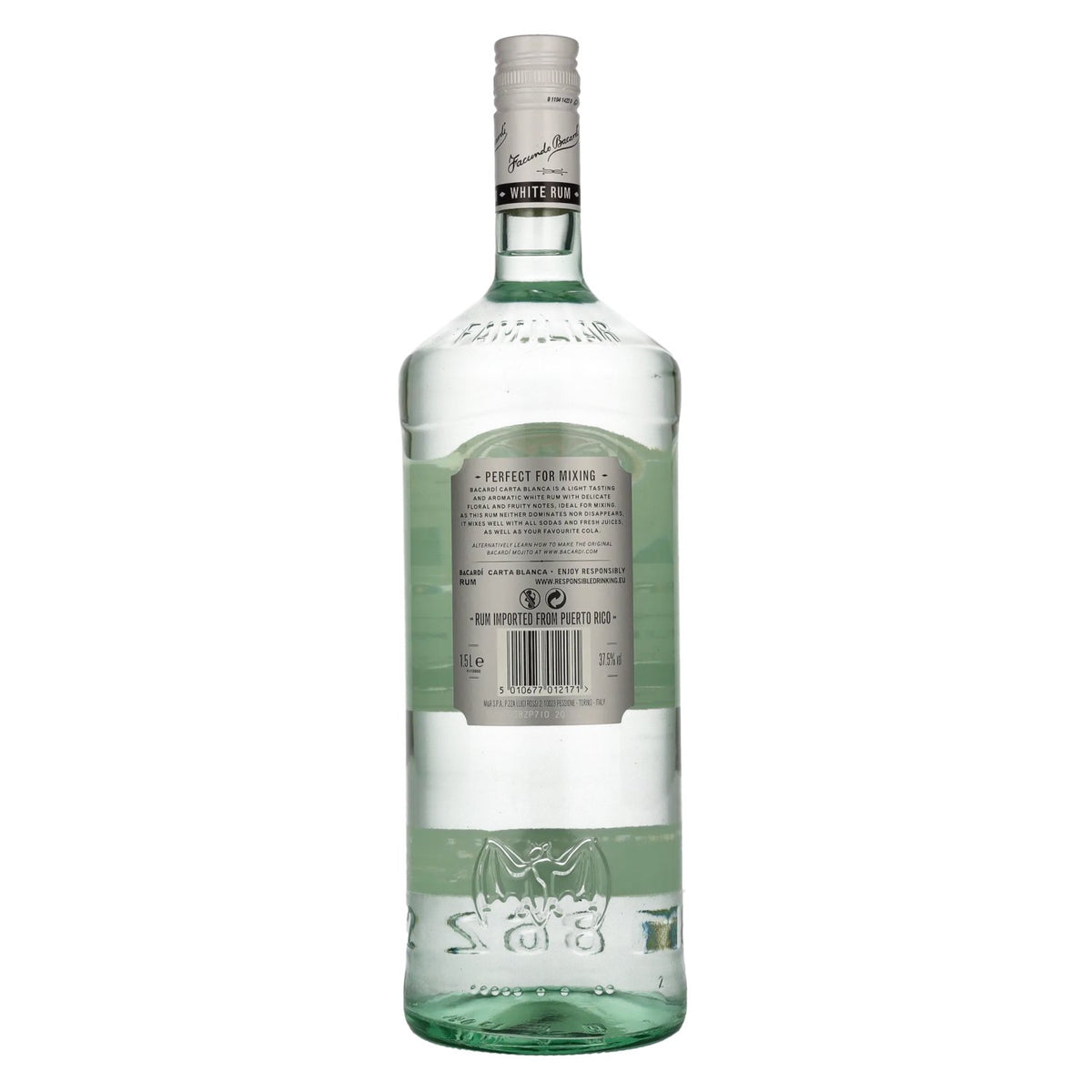 Bacardi Ron Carta Blanca Superior 37,5% Vol. 1,5l