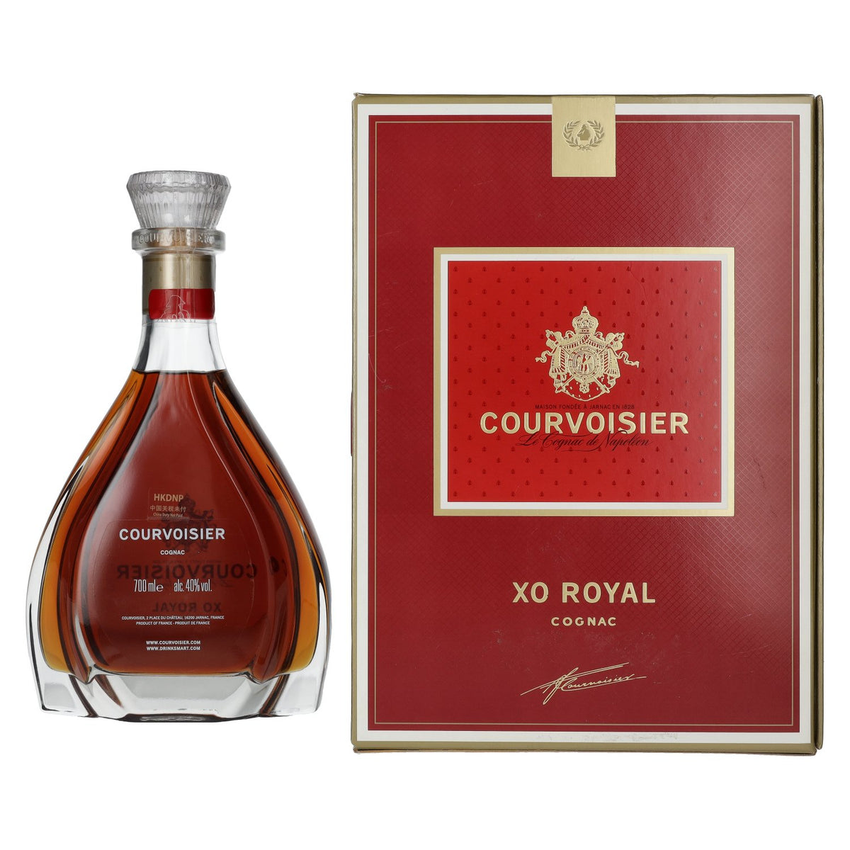 Courvoisier XO ROYAL Le Cognac de Napoléon 40% Vol. 0,7l en boîte cadeau