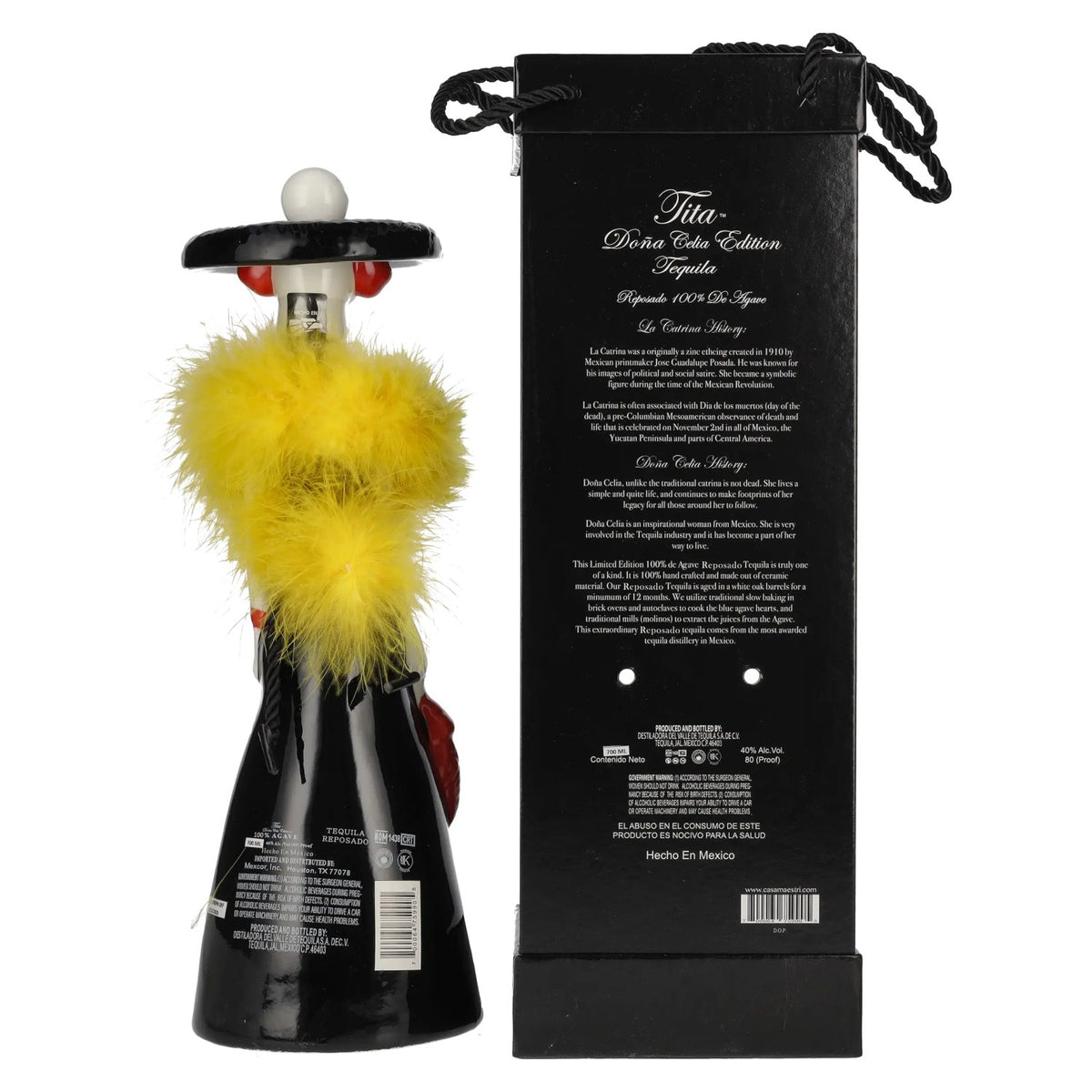 Dona Celia Tequila Reposado 100% de Agave 40% Vol. 0,7l en boîte cadeau