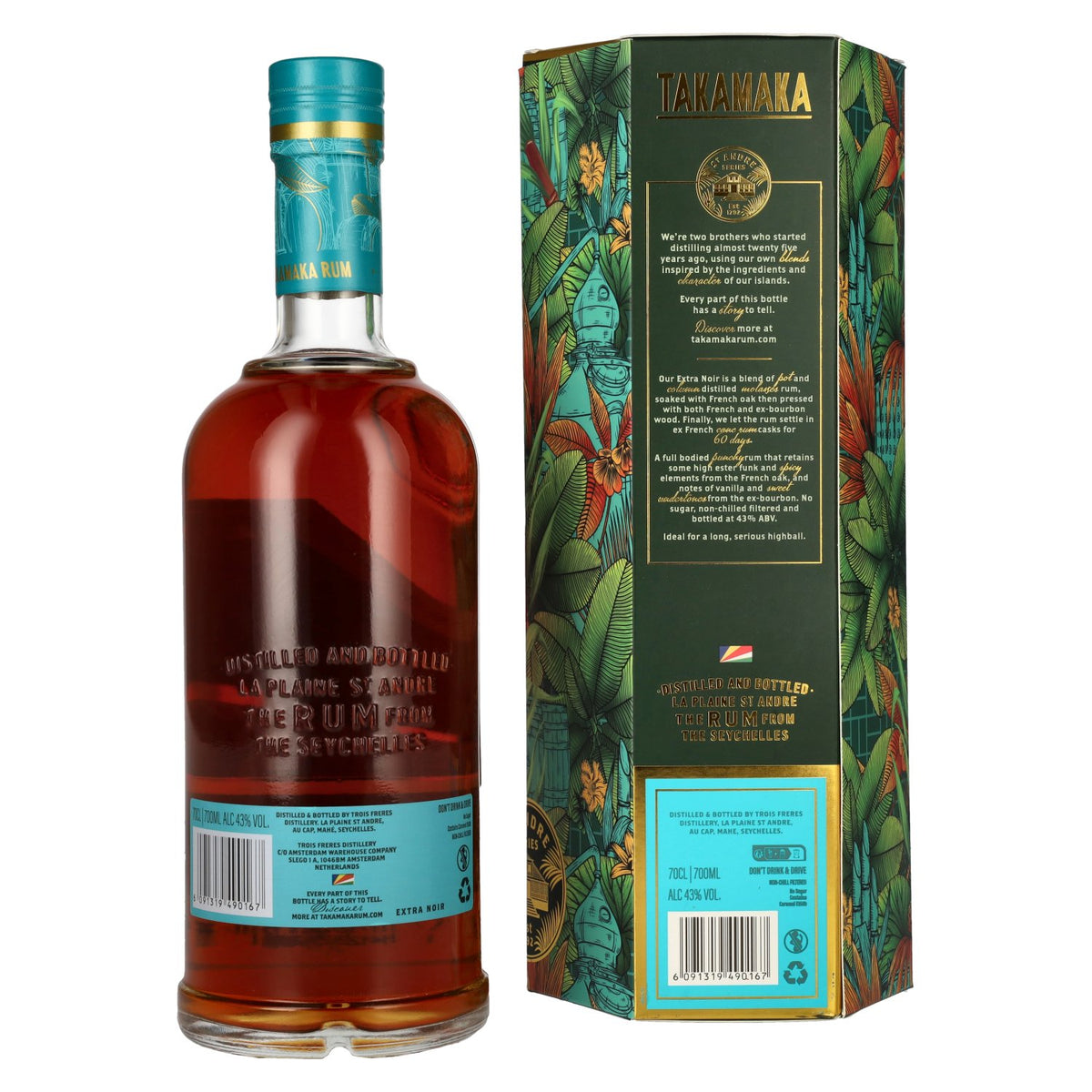 Takamaka EXTRA NOIR Rum 43% Vol. 0,7l in gift box