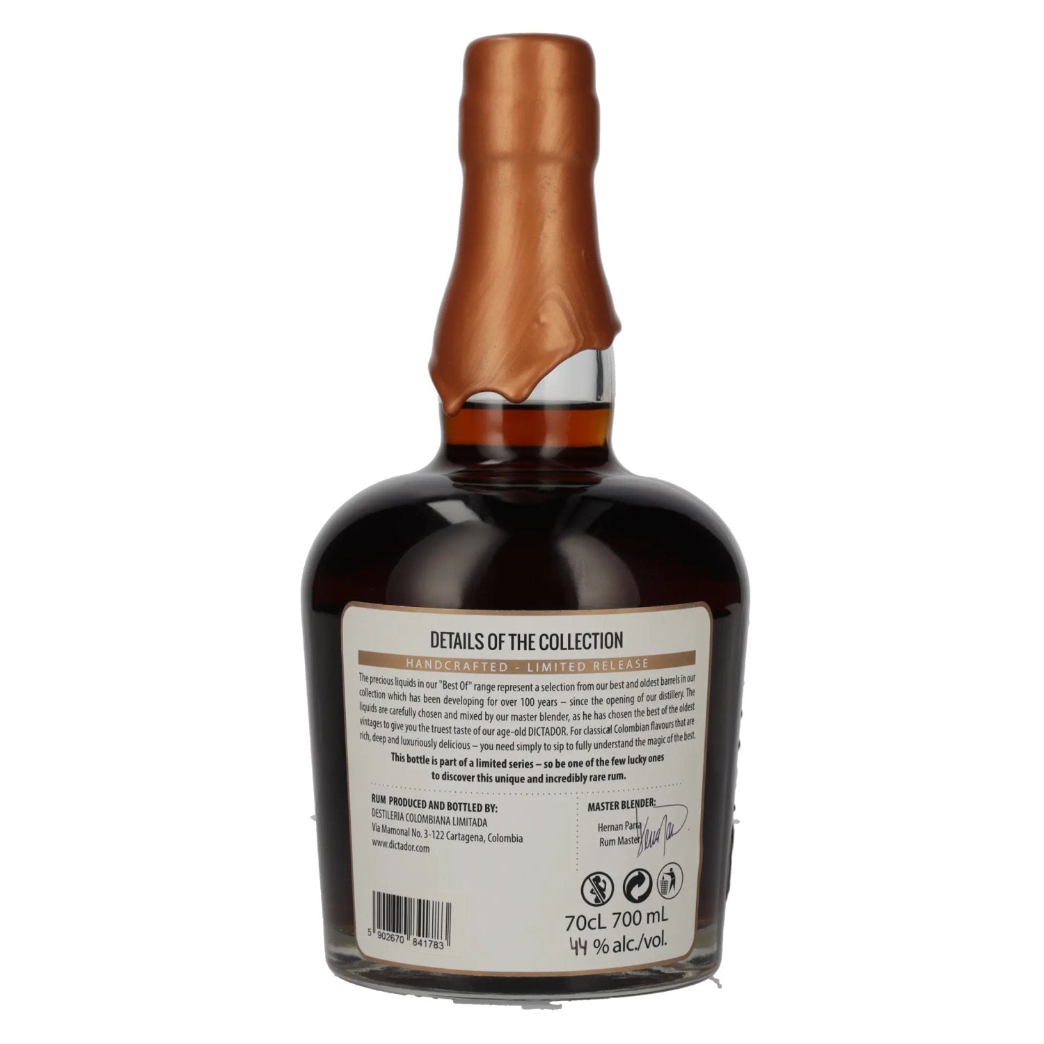Dictador BEST OF 1981 APASIONADO Rhum colombien EXP-111 44% vol. 0,7l