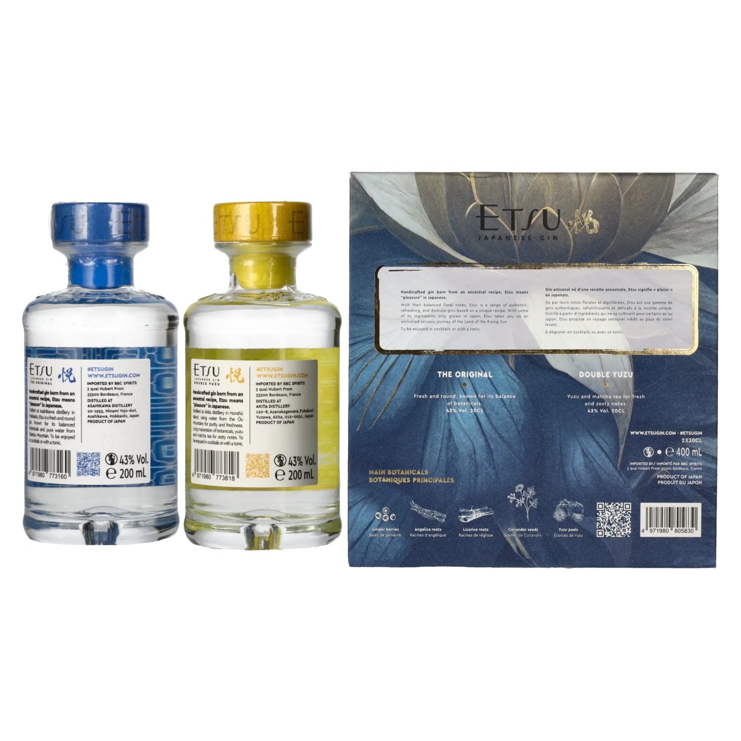 Etsu Japanese Gin Set 43% Vol. 2x0,2l in Geschenkbox