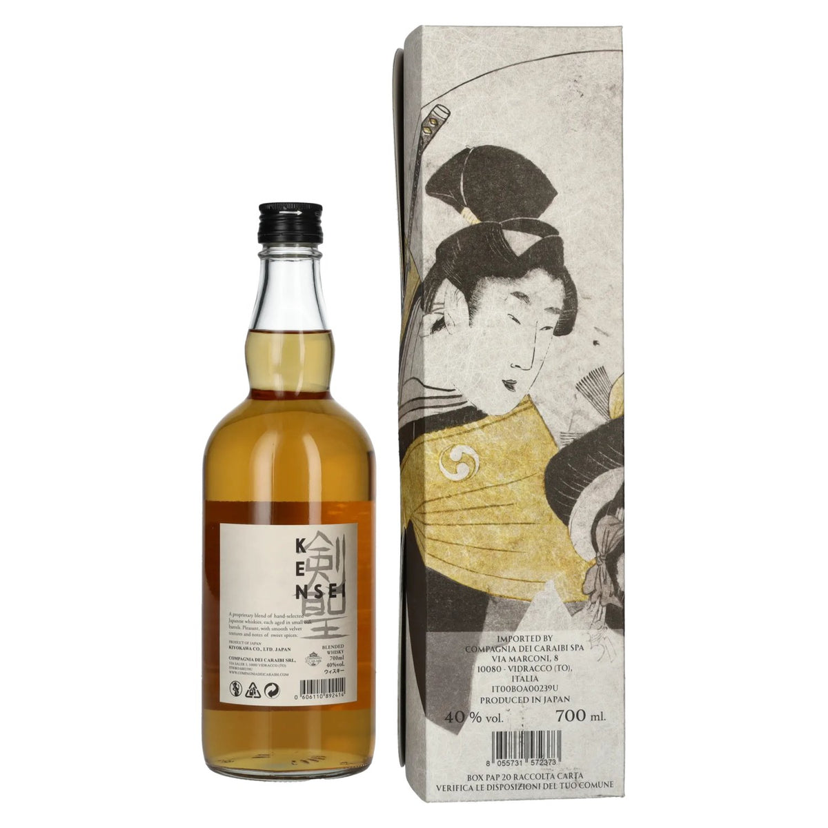 KENSEI Blended Japanese Whisky 40% Vol. 0,7l in Geschenkbox