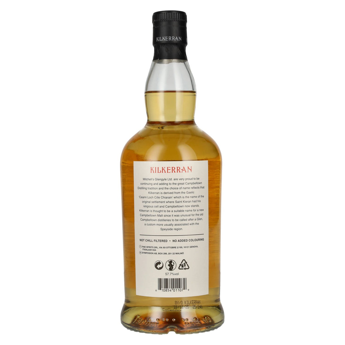 Kilkerran Glengyle Distillery 8 Years Old Campbeltown Single Malt Bourbon Cask Matured 57.7% vol. 0.7 l