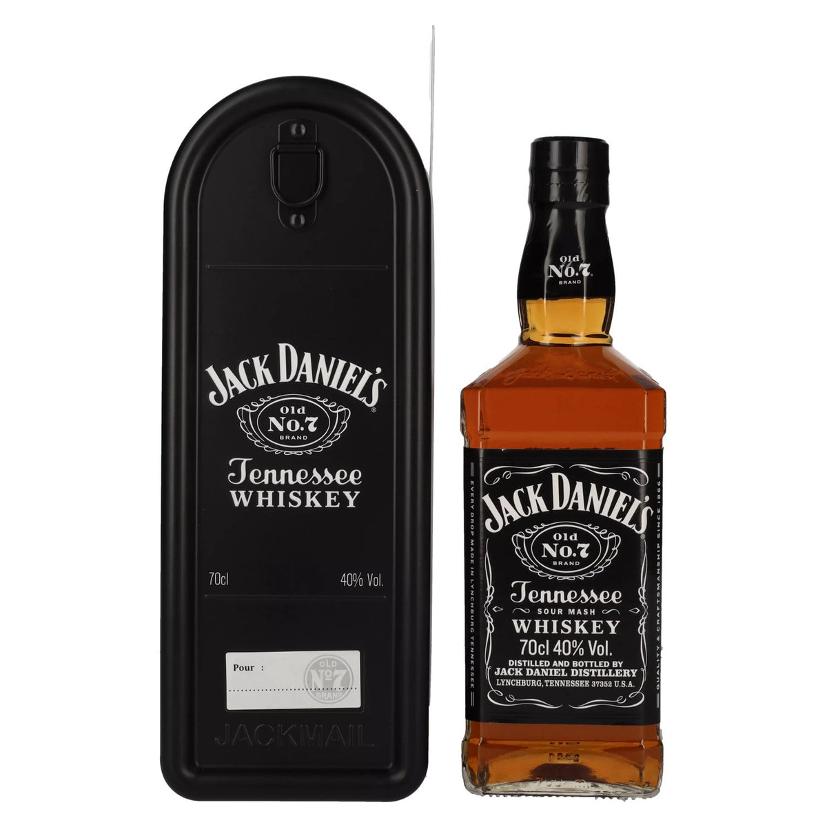 Jack Daniel's Tennessee Whiskey 40% ABV, 0.7 litres, delivered to your letterbox