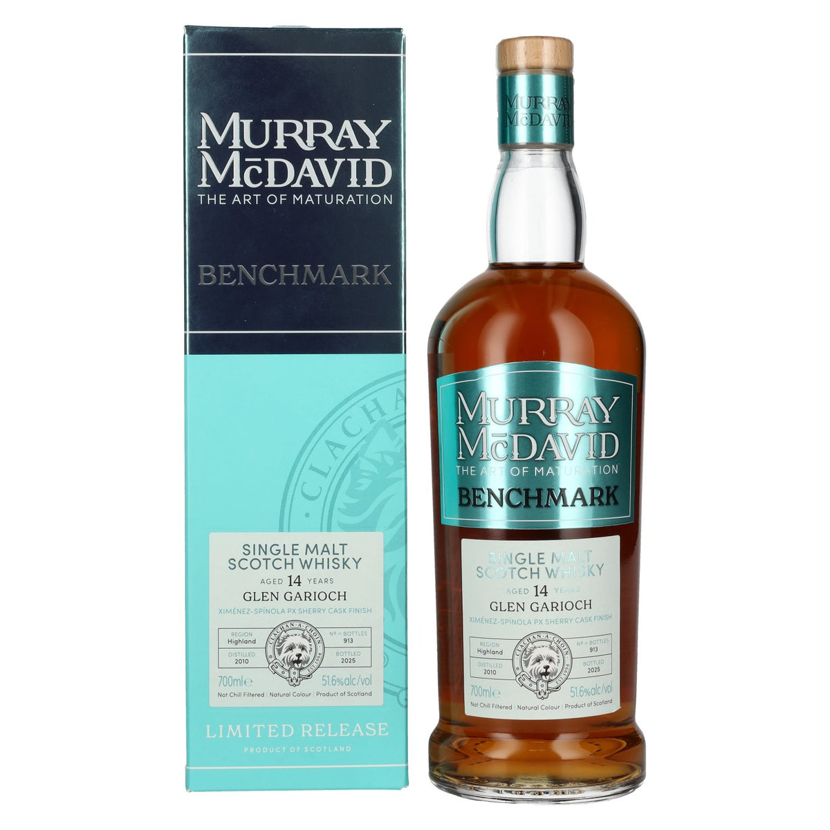 Murray McDavid BENCHMARK 14 Years Old GLEN GARIOCH PX Sherry Cask Finish 2010 51,6% Vol. 0,7l in gift box