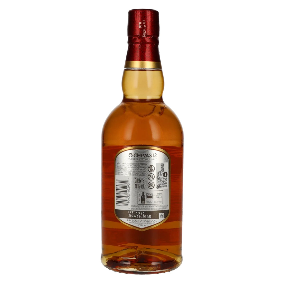 Chivas Regal 12 Years Old Blended Scotch Whisky 40% Vol. 0,7l