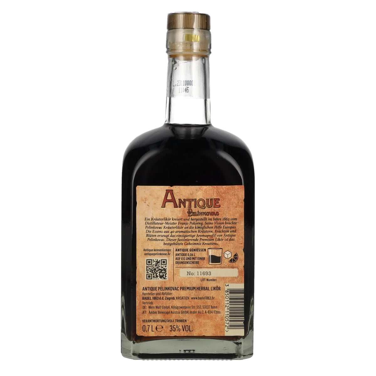 Badel Antique Pelinkovac Premium Herbal Liqueur 35% Vol. 0,7l