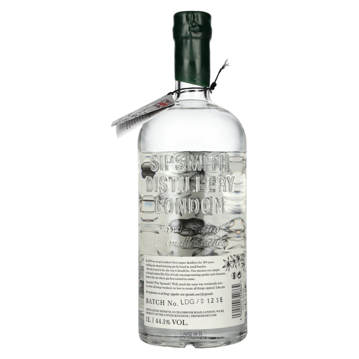 Sipsmith London Dry Gin 44,1% vol. 1l