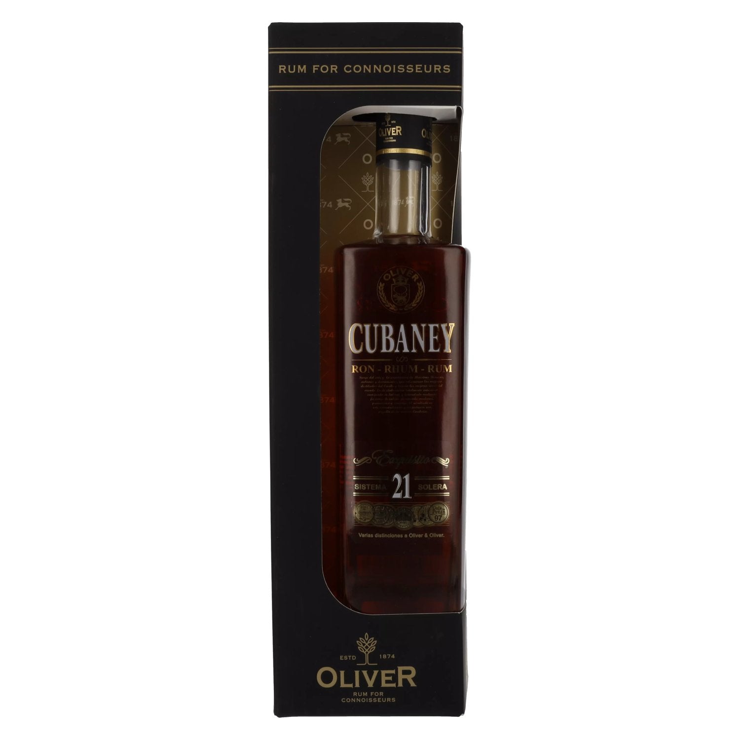 Ron Cubaney EXQUISITO 21 Sistema Solera 38% vol. 0,7l en boîte cadeau