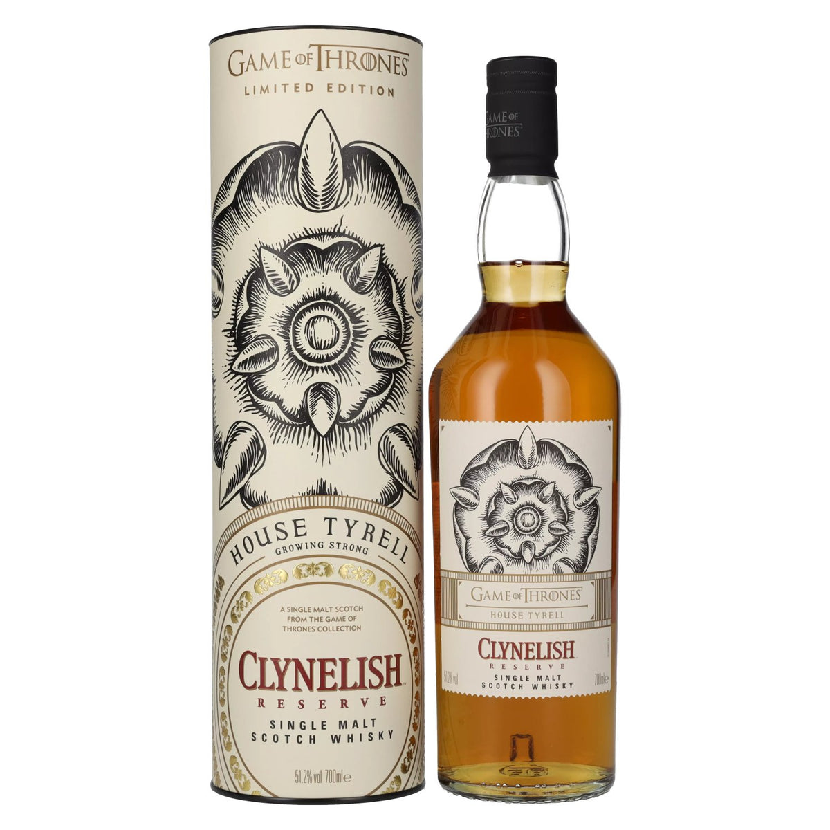 Clynelish Reserve GAME OF THRONES House Tyrell Single Malt Collection 51,2% Vol. 0,7l in gift box