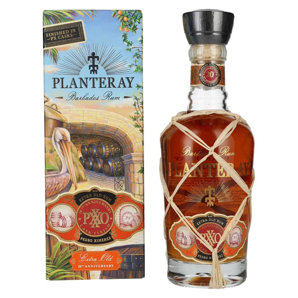 Planteray Rum PXXO 20th Anniversary Barbados Rum 40% Vol. 0,7l en boîte cadeau