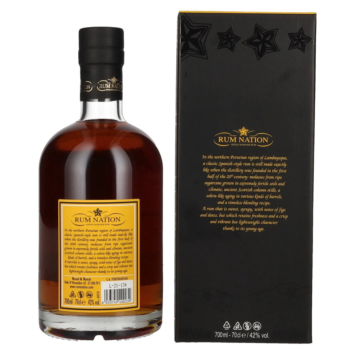 Rum Nation Peruano 8 Years Old Rum Limited Edition 42% Vol. 0,7l in Geschenkbox