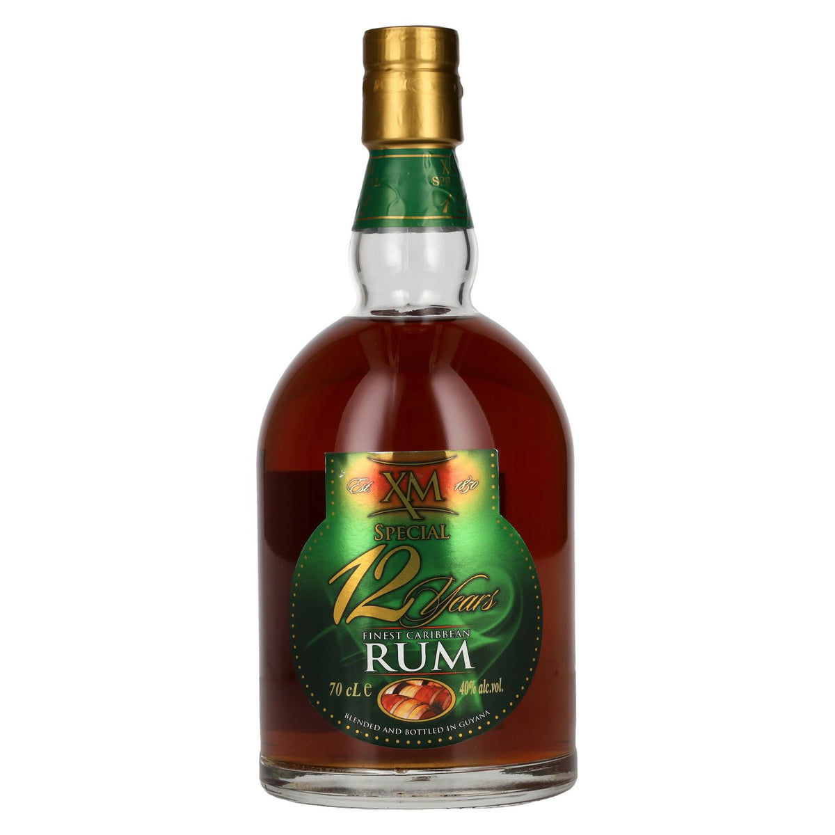 XM SPECIAL 12 Years Old Finest Caribbean Rum 40% vol. 0.7 l
