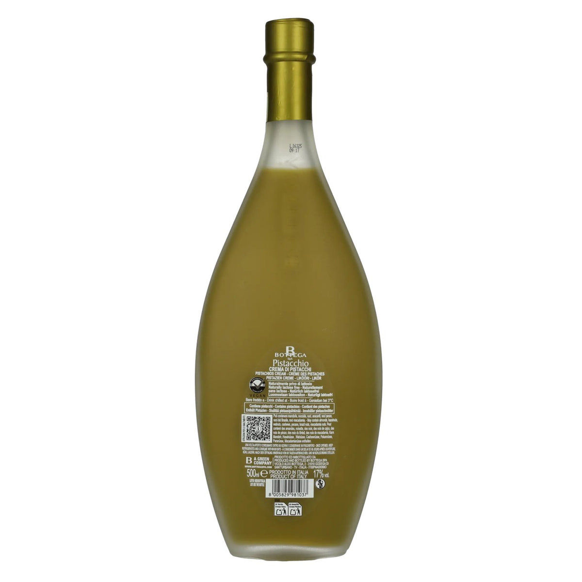 Bottega Crema di PISTACCHIO Cream Liqueur 17% Vol. 0,5l