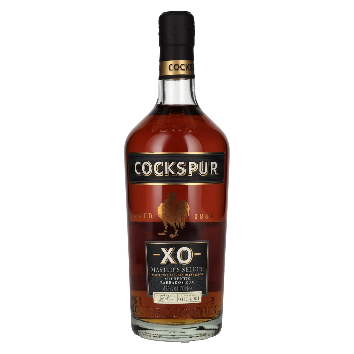 Cockspur XO MASTER'S SELECT Rhum authentique de la Barbade 43 % vol. 0,7 l