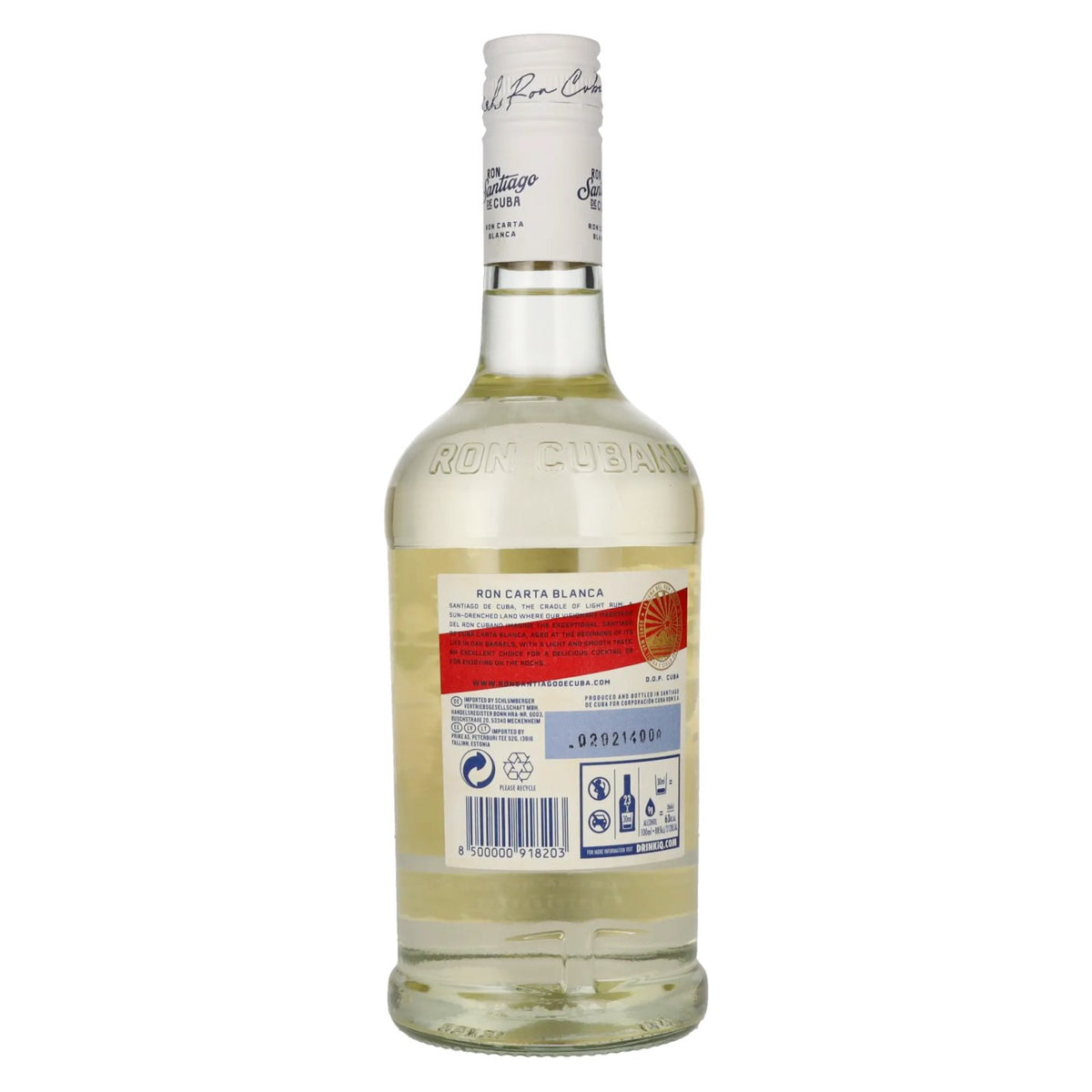 Ron Santiago de Cuba Ron Carta Blanca 38% Vol. 0,7l