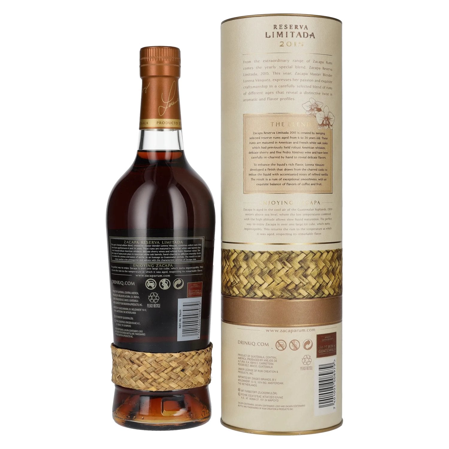Ron Zacapa Centenario RESERVA LIMITADA Solera Gran Reserva 2015 45% vol. 0,7l en boîte cadeau
