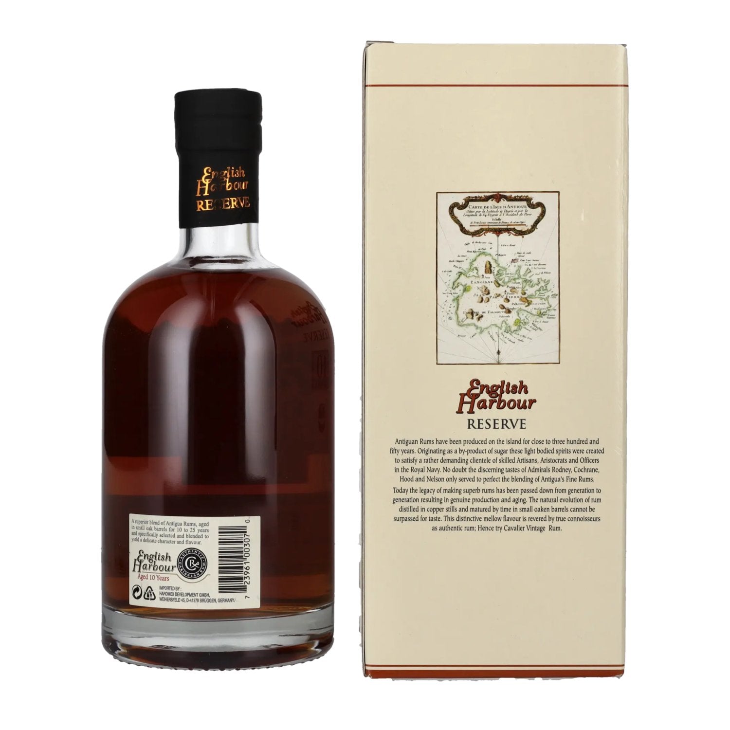 English Harbour RESERVE 10 Years Old Rum 40% Vol. 0,7l in gift box