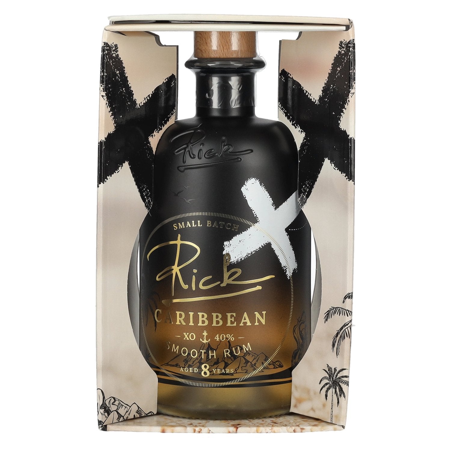 Rick Caribbean XO 8 Years Old Smooth Rum 40% Vol. 0,5l en boîte cadeau