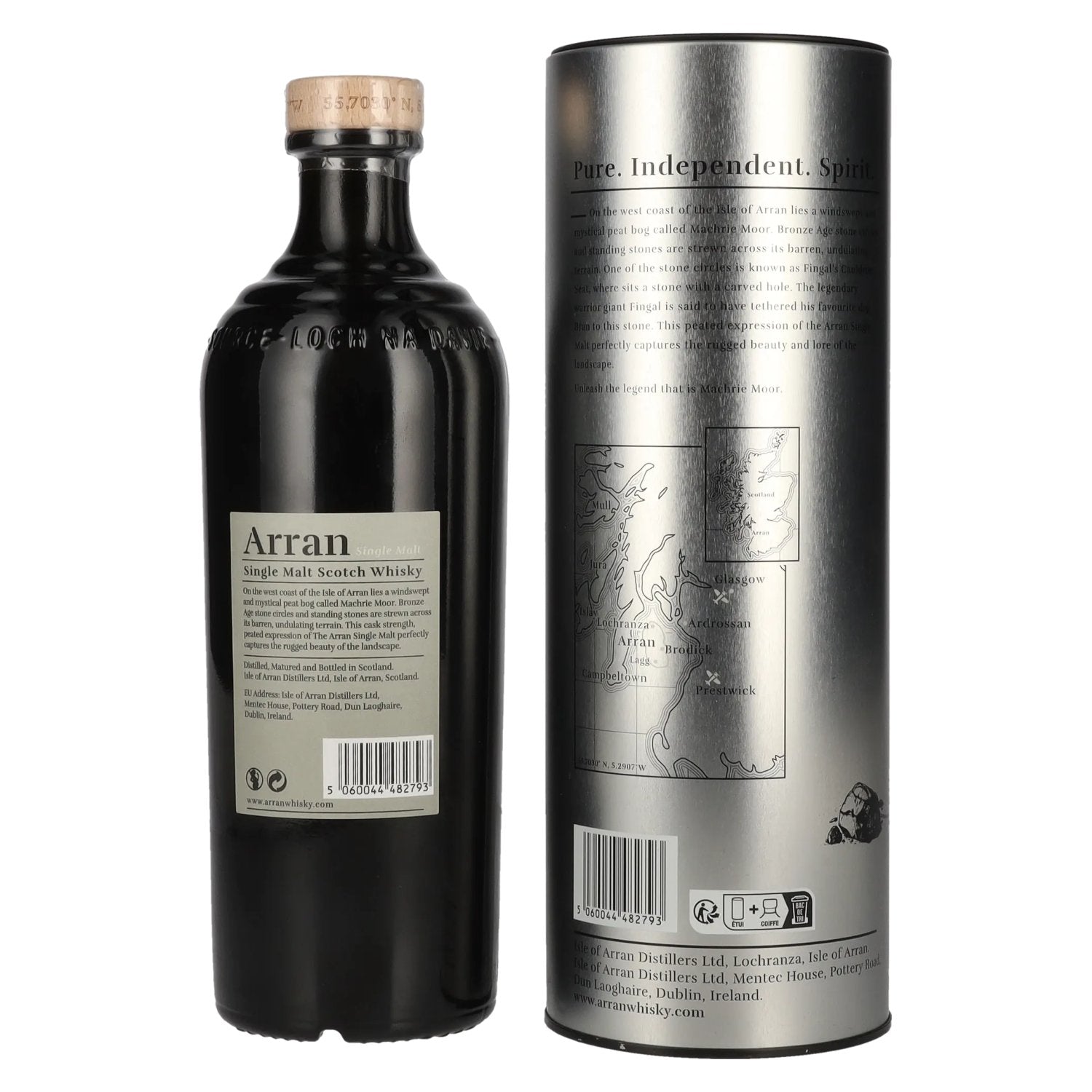 Arran MACHRIE MOOR The Peated Lochranza Malt CASK STRENGTH 56,2% Vol. 0,7l en Tinbox