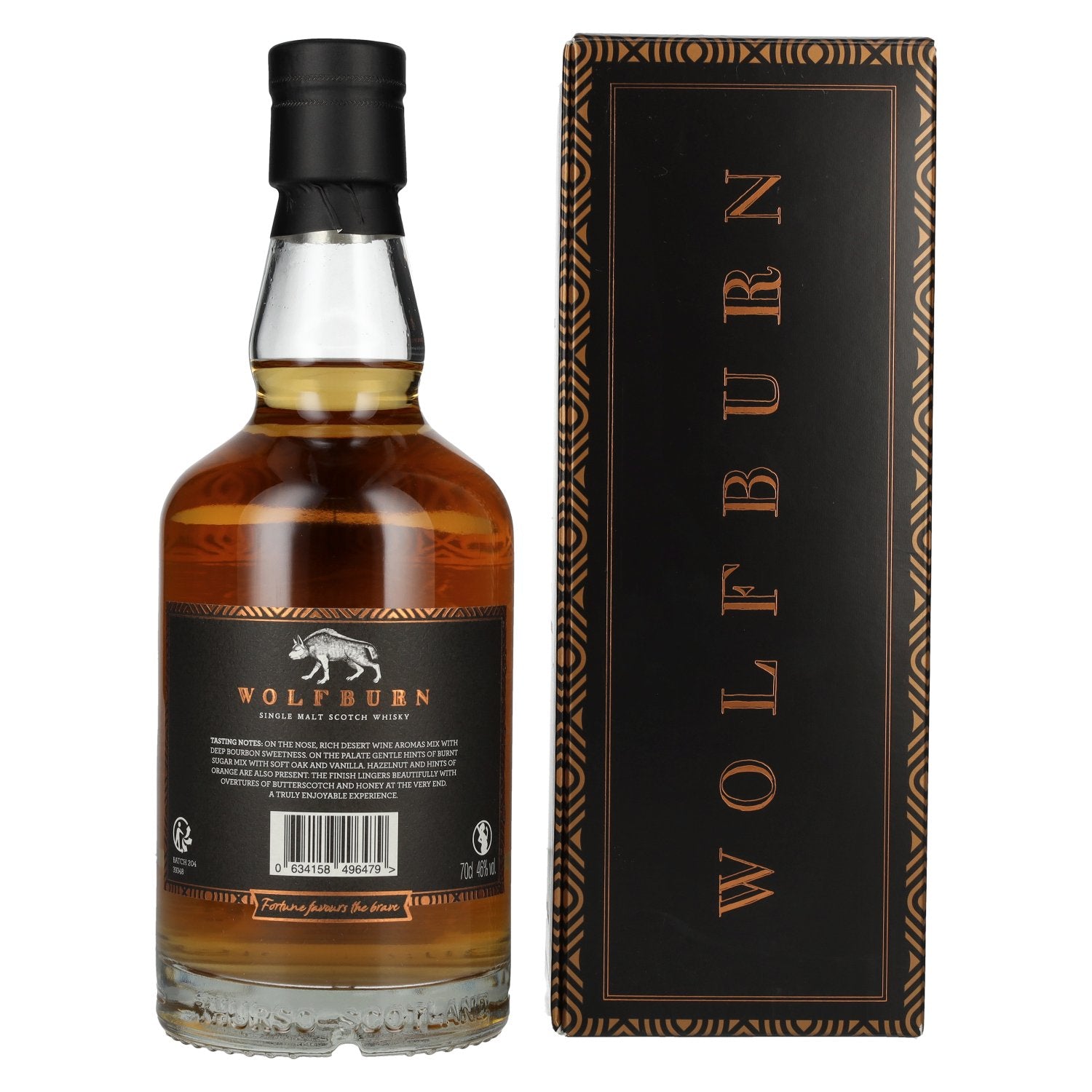 Wolfburn N°204 Single Malt Scotch Whisky Small Batch Release 46% Vol. 0,7l en coffret cadeau