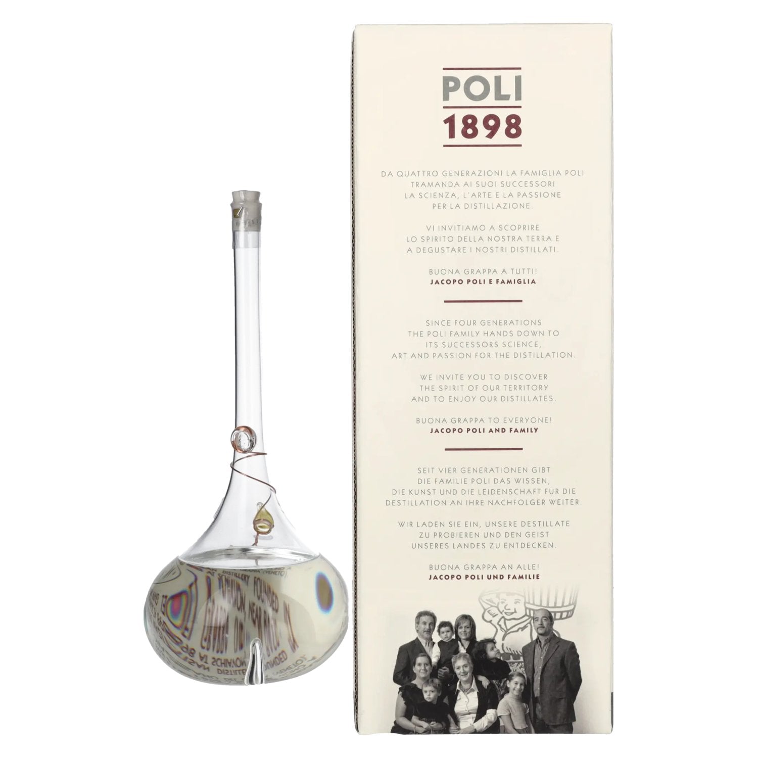 Poli Grappa Amorosa di Settembre Vespaiolo 40% vol. 0,5l en boîte cadeau
