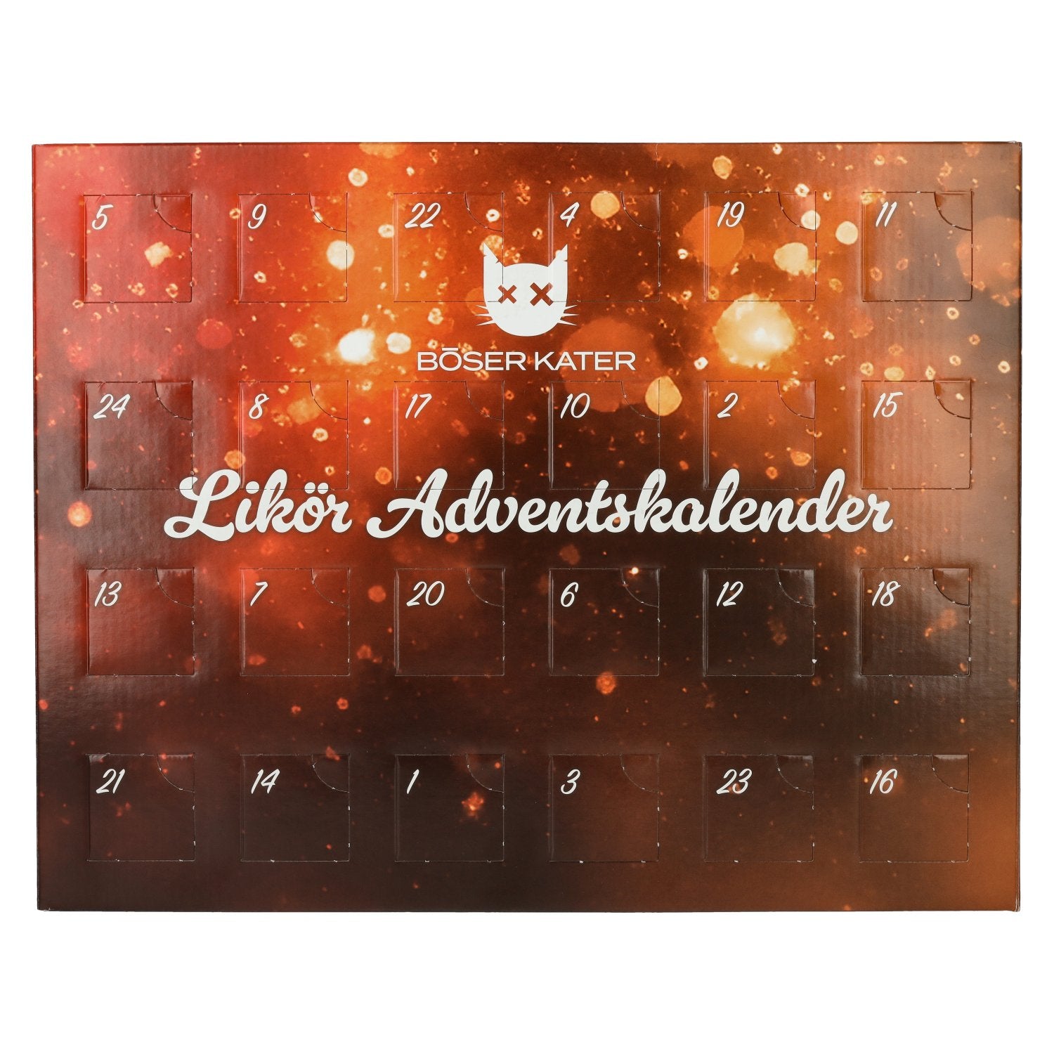 Calendrier de l'Avent « Böser Kater » à la liqueur, 19,5 % vol., 24 x 0,025 l