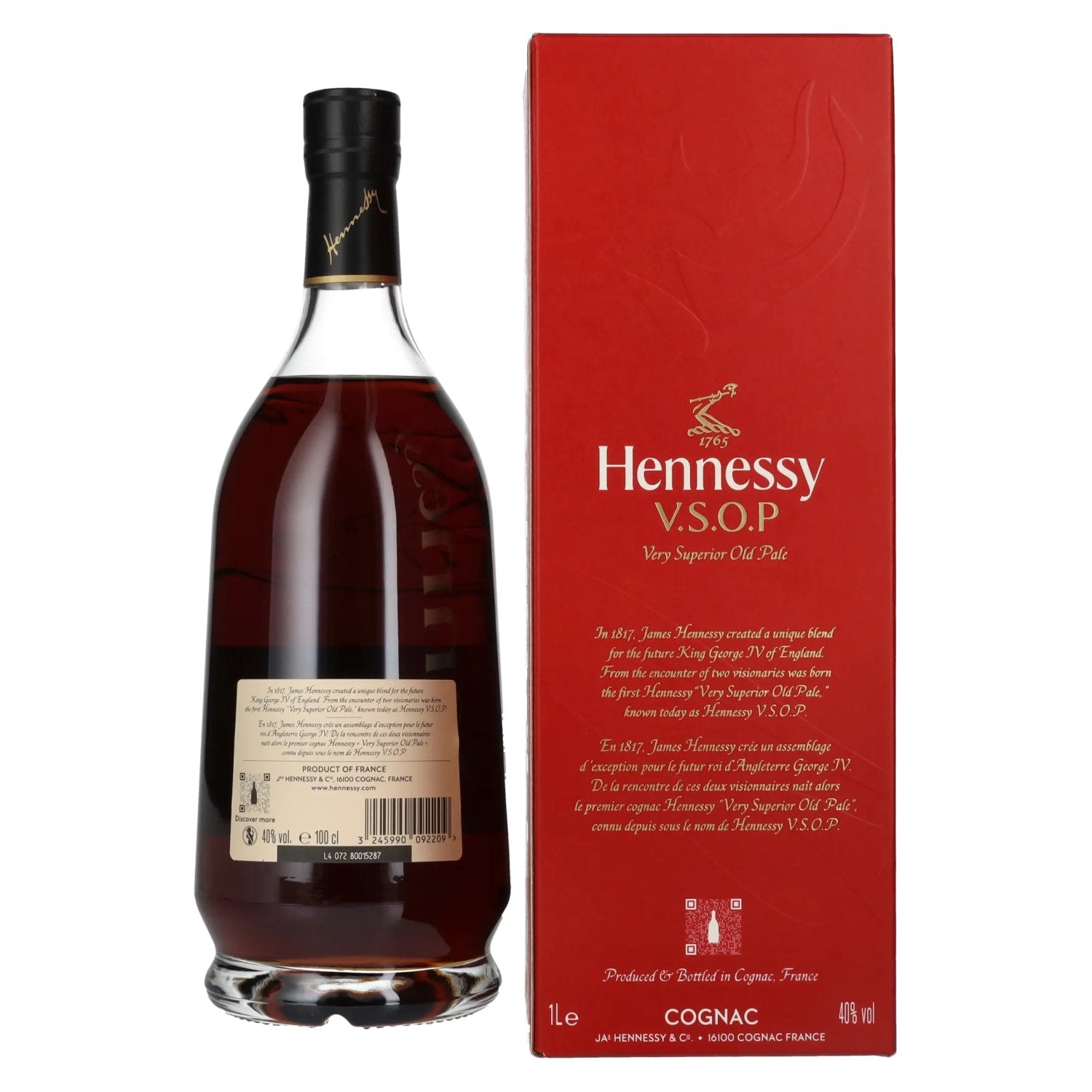 Hennessy V.S.O.P Cognac 40% vol. 1l en coffret cadeau