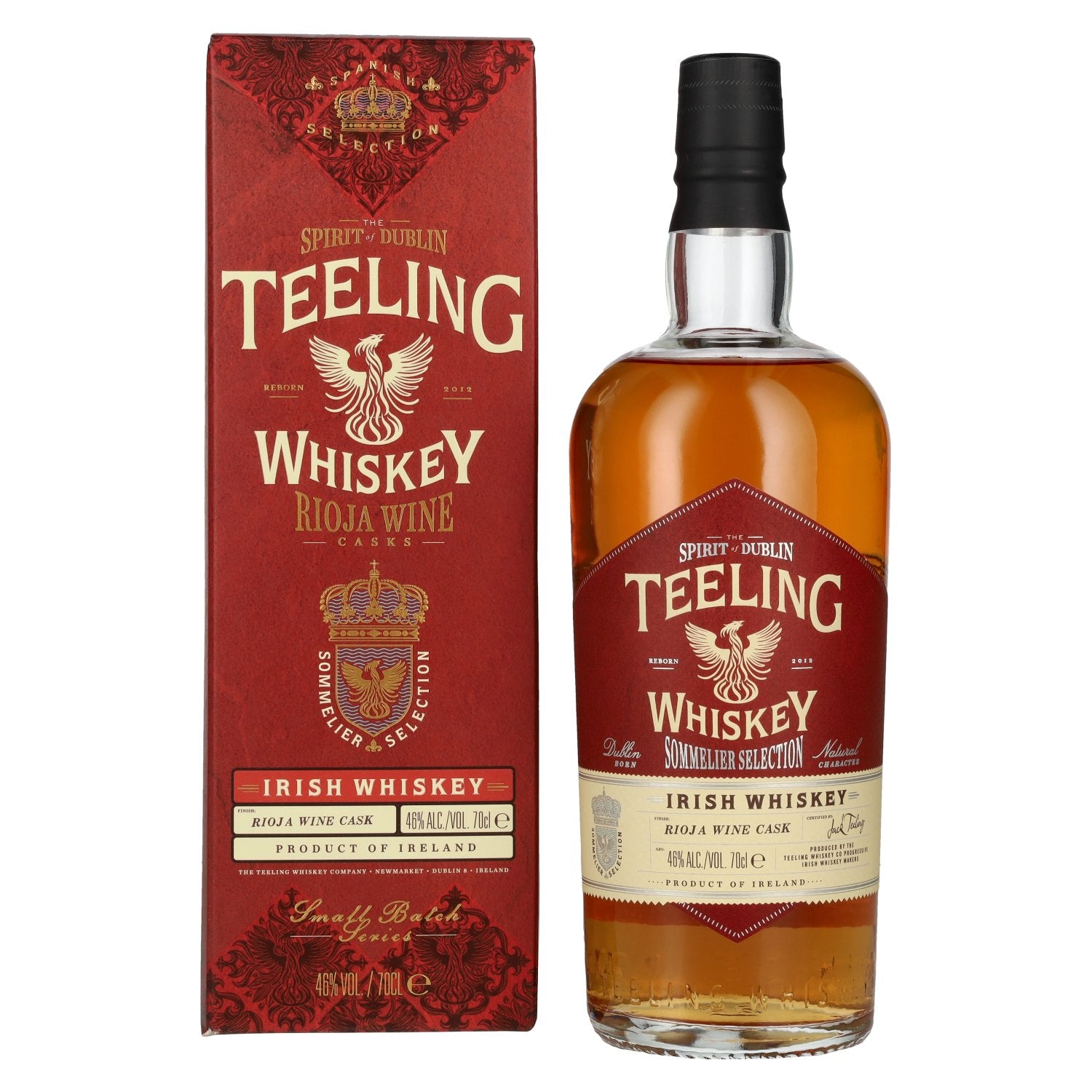 Teeling Whiskey Sommelier Selection RIOJA WINE Cask 46% vol. 0,7l en coffret cadeau