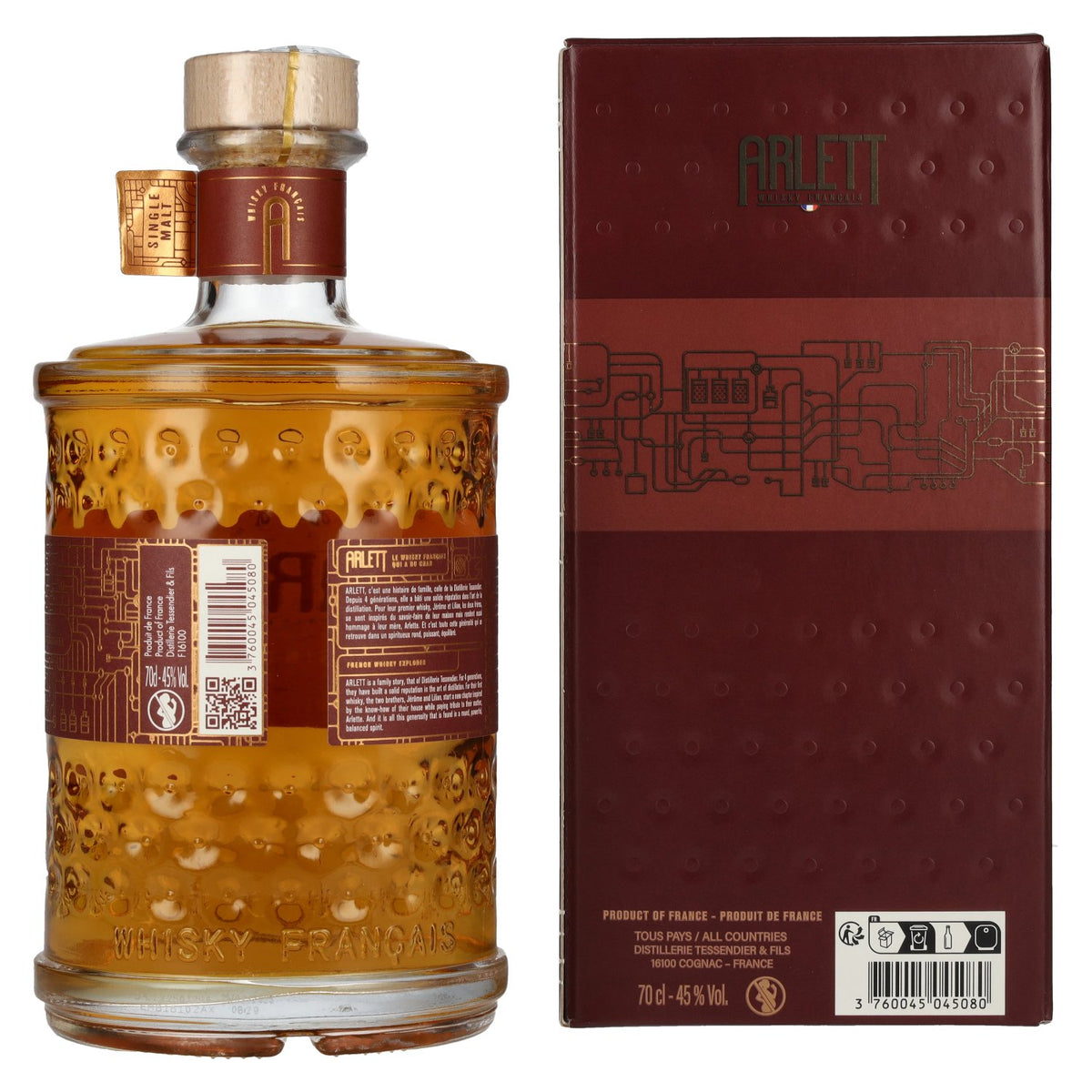ARLETT Original Single Malt Whisky 45% Vol. 0,7l in gift box