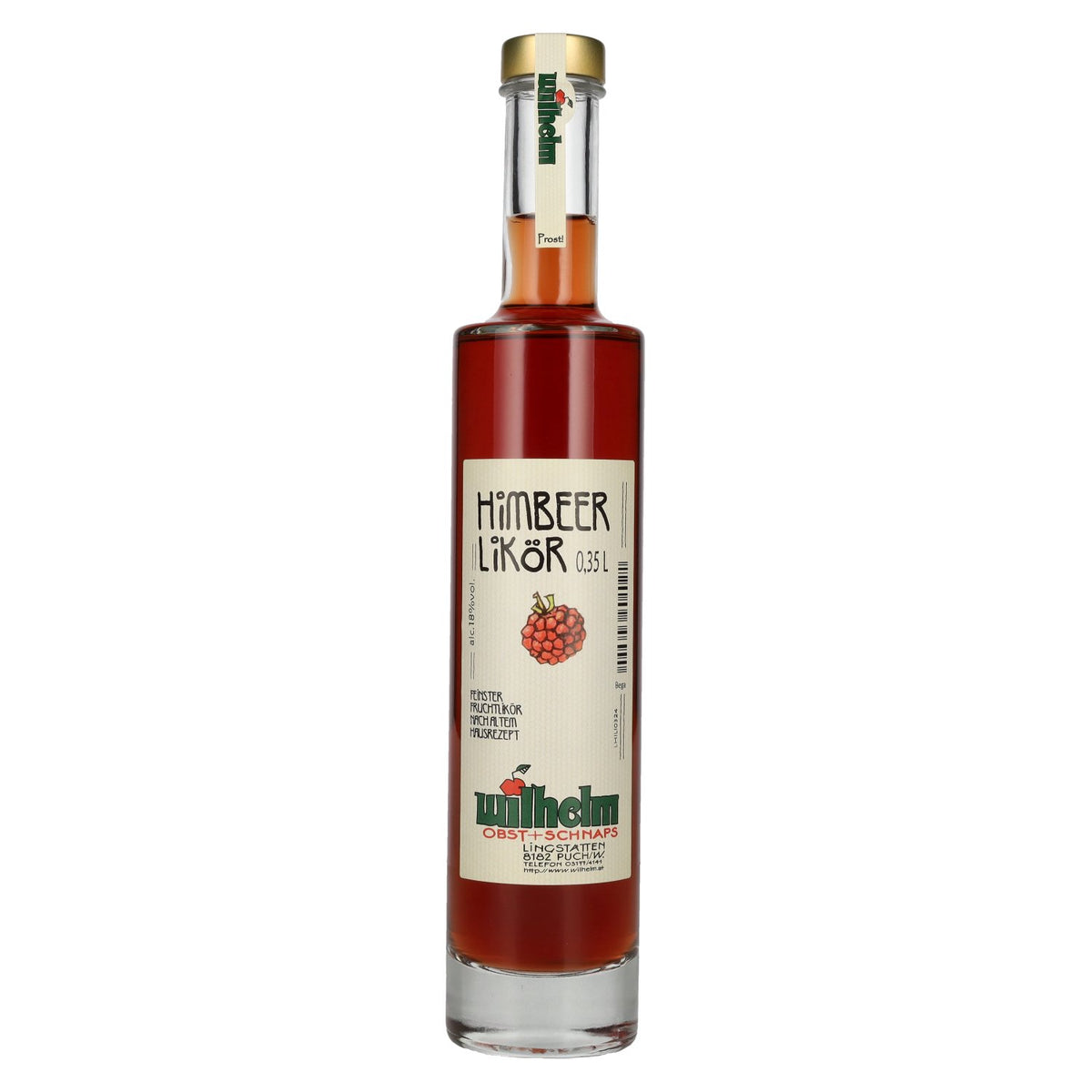 Wilhelm Raspberry Liqueur 18% Vol. 0,35l