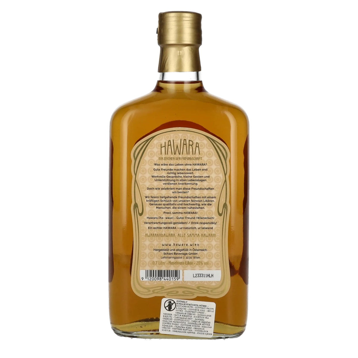 HAWARA Haselnuss-Likör 20% Vol. 0,7l