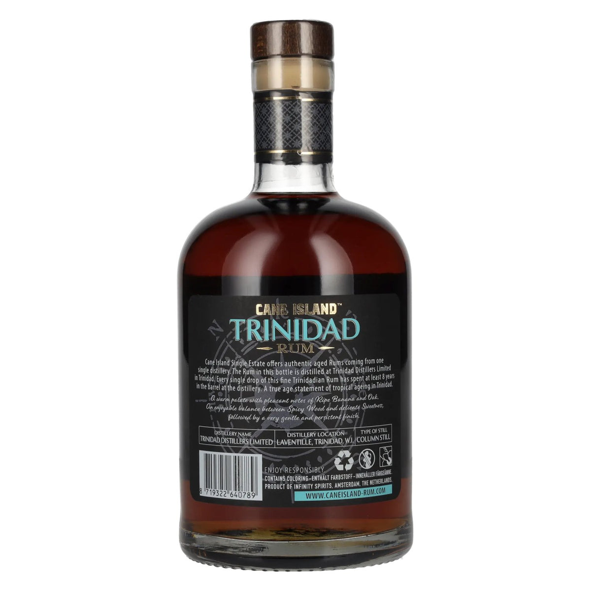 Cane Island Rum TRINIDAD 8 Years Old Single Estate Rum 43% Vol. 0,7l