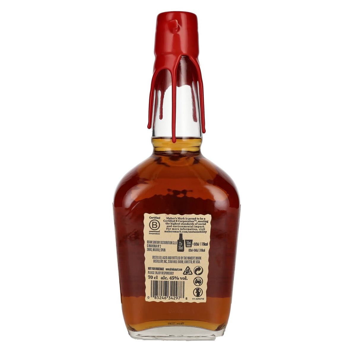 Maker's Mark Kentucky Straight Bourbon Whisky 45% Vol. 0,7l