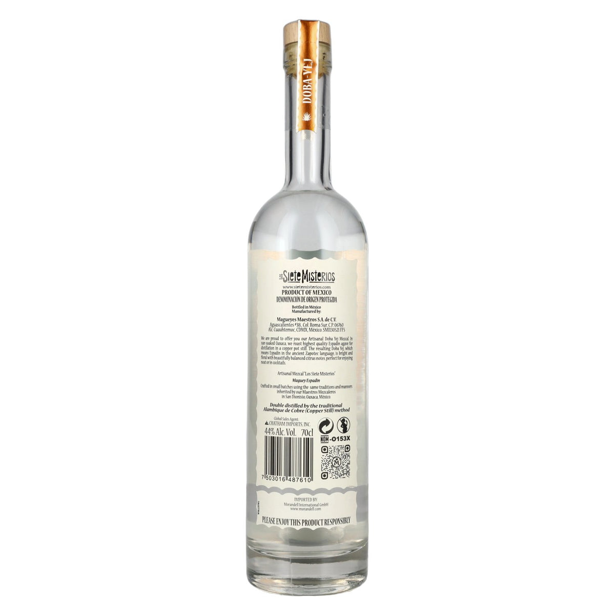 Siete Misterios DOBA-YEJ Mezcal artisanal AOP 2026 44 % vol. 0,7 l