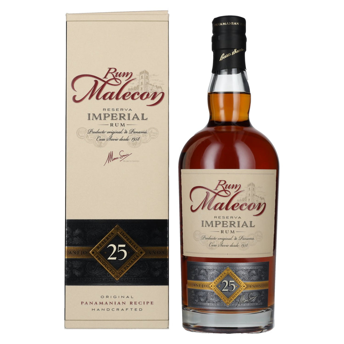Rum Malecon 25 Reserva Imperial Rum 40% Vol. 0,7l in Geschenkbox