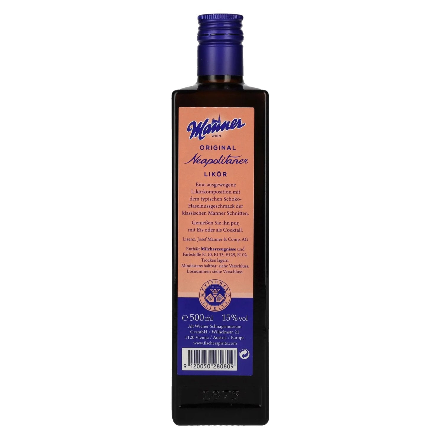Manner Original Neapolitan Cream Liqueur 15% Vol. 0.5l