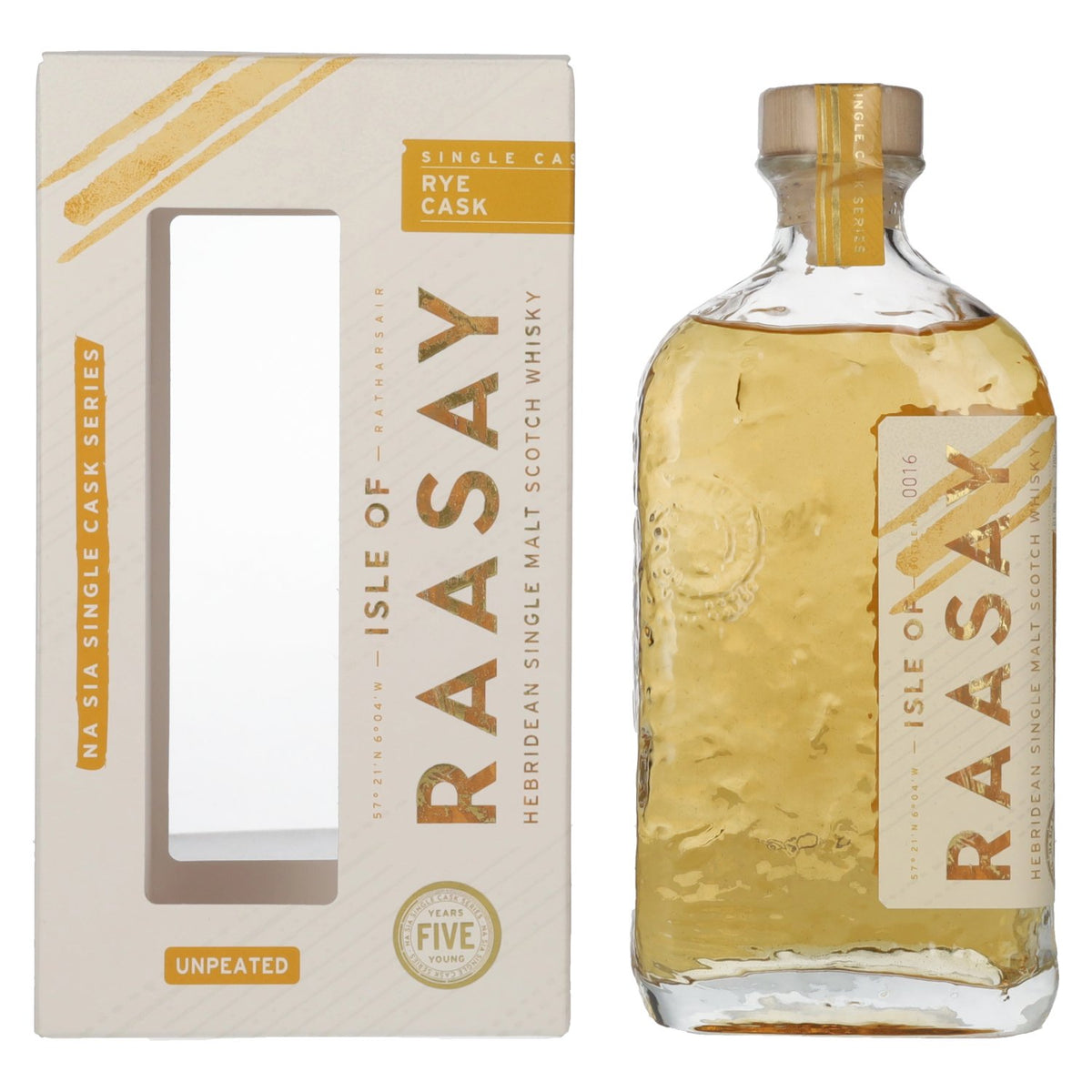 Isle of Raasay 5 Years Old Rye Cask Single Malt 61,9% Vol. 0,7l in gift box